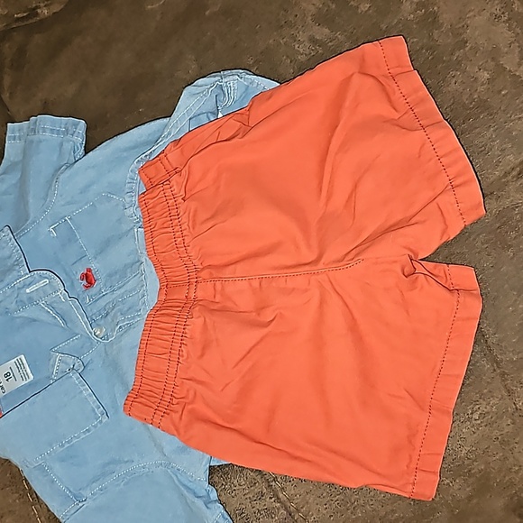 Boys Carter's Button Down Short Set - 18mos - Picture 5 of 7